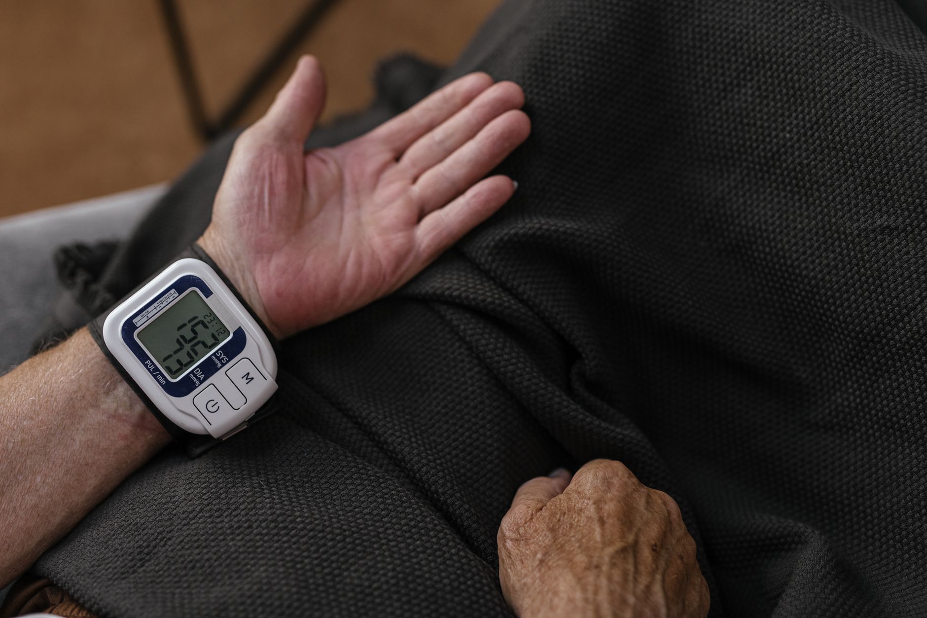 Person Measuring Pulse